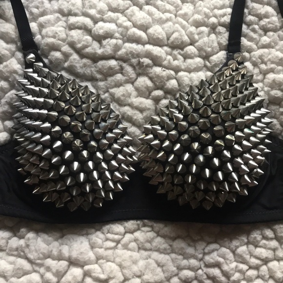 Dolls Kill Other - Silver Spike Lingerie